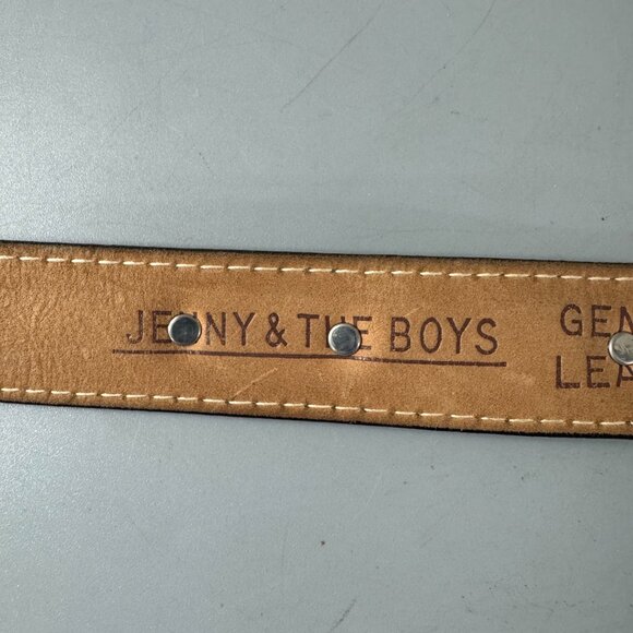 Vintage 90s Jenny & The Boys Green  and Silver Western Belt, M
